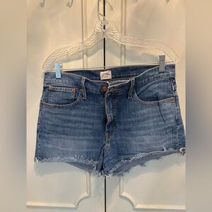J. Crew Denim Shorts in Light Blue with Contrast Stitching
